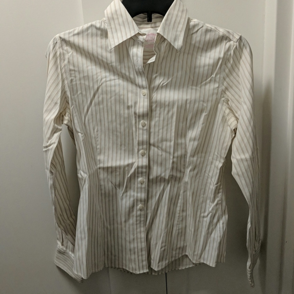 Brooks Brothers striped non iron button down